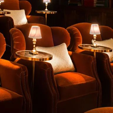 Soho House 76 Dean Street | Members Club in London Soho House Cinema, Soho House London, Theater Room Design, Members Club, Home Cinema Room, Soho London, Home Theater Rooms, Room Screen, Banquette Seating