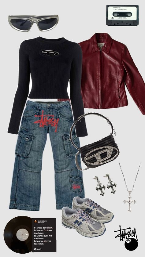 Edgy Y2k Outfits, Edgy Y2k, Edgy Streetwear, Y2k Outfits, Street Wear, Outfit Inspo