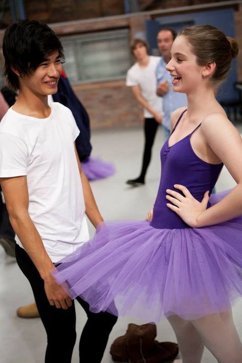 Jordan Rodrigues and Xenia Goodwin on set of the Werner Film Production Dance Academy Series 1. Xenia Goodwin, Christian Reed, Jordan Rodrigues, Try Guys, Show Dance, Dance Academy, Tv Show Quotes, Dance Performance, Just Dance