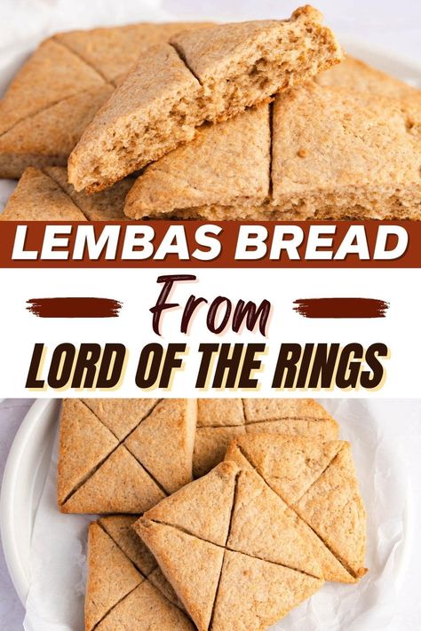 Lord Of The Rings Bread Recipe, Lord Of The Rings Bread, Lotr Themed Desserts, Lotr Lembas Bread, Hobbit Bread Recipe, Lembas Bread Lotr, Lotr Bread, Lotr Movie Night Snacks, Elvish Bread Lord Of The Rings