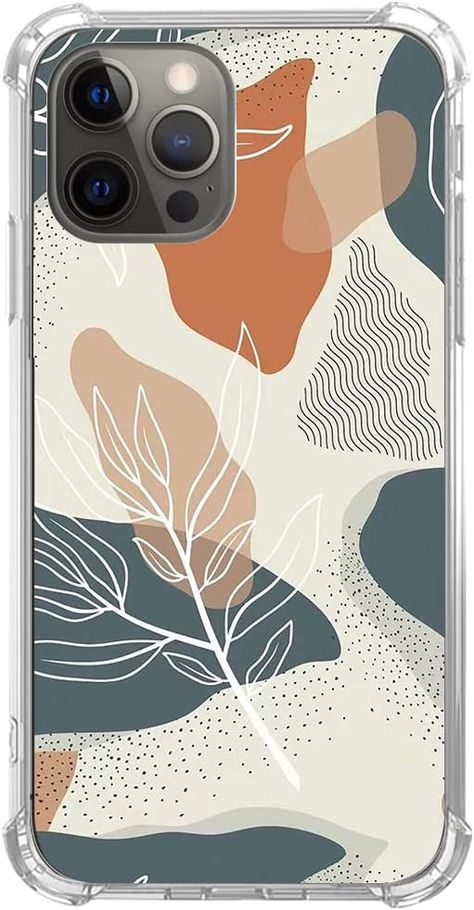 Iphone 12 Pro Cases Aesthetic, Amazon Phone Cases, Boho Notebook, Phone Cover Stickers, Boho Phone Case, Trending Phone Cases, Floral Abstract Art, Nature Phone Case, Diy Phone Case Design