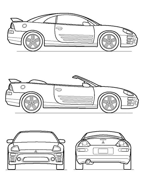 mitsubishi-eclipse Mitsubishi Eclipse Drawing, Mitsubishi Eclipse Spyder, Car Designs, Model Sheet, Mitsubishi Eclipse, Candle Inspiration, Funny Pics, Blue Print, Car Design