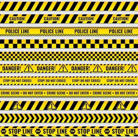 Cute Fonts Alphabet, Scene Del Crimine, Police Tape, Line Clipart, Caution Tape, Graduation Poster, Orange Book, Poster Ideas, Black And Yellow