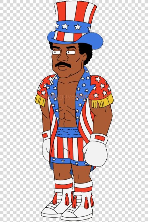 Apollo Creed, Artwork Cartoon, Carl Weathers, Cartoon Download, Simpsons Art, Rocky Balboa, Rush Hour, Color Help, Balboa