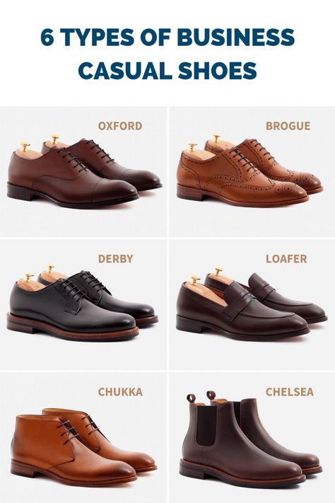 The Complete Guide to Business Casual Style for Men [2020] Brown Leather Shoes Outfit Men, Brown Dress Shoes Men Outfit, Best Outfits For Men, Best Business Casual Shoes, Business Casual Shoes For Men, Mens Smart Casual Shoes, Mens Dress Shoes Guide, Mens Business Casual Shoes, Sandal Kulit