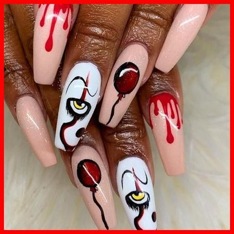 nail designs 15+ | Halloween Nails Acrylic Simple Square | 2020 Halloween Nail Ideas Easy, Scary Halloween Nails Design, Halloween Apartment, Halloween Toe Nails, Fun Halloween Nails, Halloween Nail Art Easy, Scary Nails, Halloween Nails Diy, Costumes College