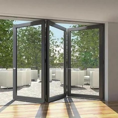 Acordian Doors, Accordion Glass Doors, Accordian Door, Folding Doors Exterior, Bifold Patio Doors, Accordion Doors, Sliding Doors Exterior, Bifold Door, Door Window Treatments