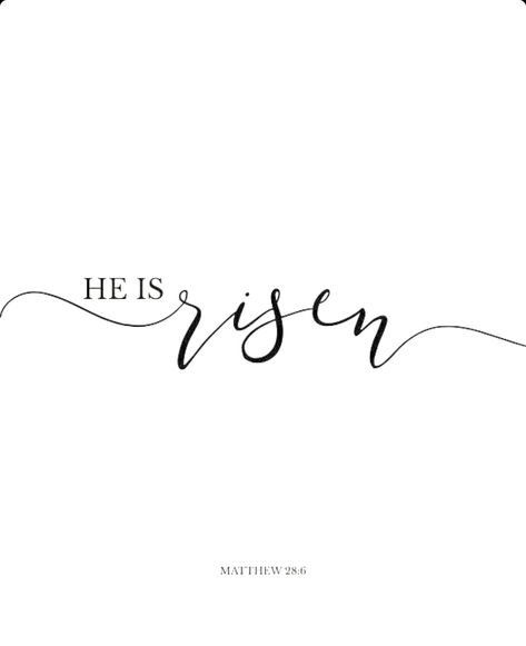 He Has Risen Tattoo, He Is Risen Tattoo, He Has Risen, Matthew 28, He Is Risen, Calligraphy, Tattoos, Quick Saves