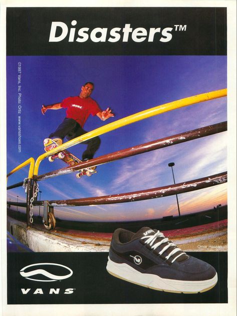 Vans shoe advertisement featured in the June 1998 issue of Muzik Magazine Vans Advertisement, 90s Posters, 90s Vans, 90s Skate, Vans Shoe, Vans Skate, Photo Posters, Skate Shoes, Vans Shoes