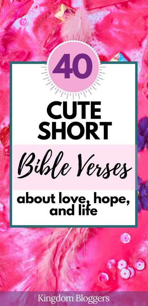 Scripture is filled with cute short Bible verses that are easy to read, write, and memorize. And they can be read in short time frames when we have just a few minutes to spend. Here are some short Bible verses on everything from love to life and hope. Inspirational Verses Encouragement, Short Verses Bible Faith, Letter Board Bible Verses Short, Bible Verse About Time, Short Bible Verses For Kids, Short Scripture Quotes Encouraging, Short Encouragement Quotes Christian, Short And Sweet Bible Verses, Popular Scripture Verses