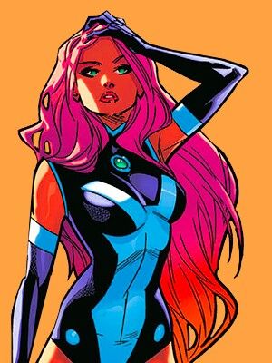 ⭐️ Star Fire Fanart, Dc Starfire, Starfire Cosplay, Starfire Comics, Starfire Dc, Shihouin Yoruichi, Teen Titans Starfire, Super Sons, Nightwing And Starfire