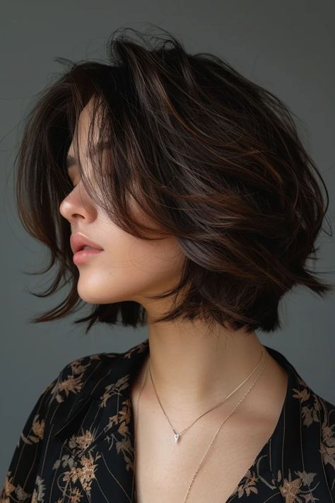 11 Trendy Short Haircuts with Layers Hair Cut 2024 Girl Short Hair, Short Gair Styles, Flattering Short Haircut, Cute Short Girl Haircuts, Short Hairstyle Long Face, Short Hairstyle Women Low Maintenance, Short Bob With Curtain Bangs Round Face, Soft Jawline Haircut, Short Hair Cuts Girls