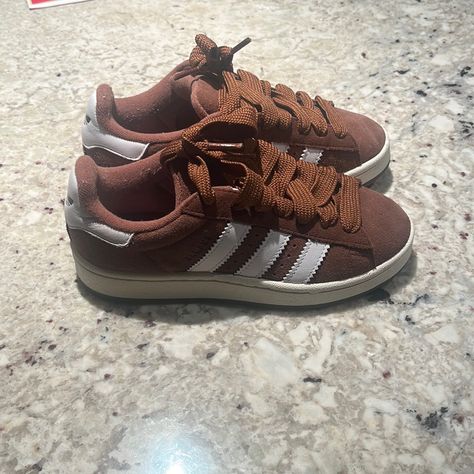 Never Worn Eu 35 1/2 Brown Adidas Campus, Adidas Campus 00, Campus 00, Brown Adidas, Adidas Brown, Adidas Campus, Shoes Adidas, Cute Shoes, Adidas Shoes