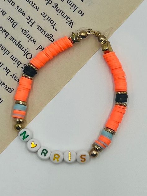 Mclaren: Lando Norris bracelet formula one Lando Norris Bracelet, Mclaren Lando Norris, Fan Bracelet, Lando Norris, Formula One, Bead Bracelet, Friendship Bracelet, Arm Band, Friendship Bracelets