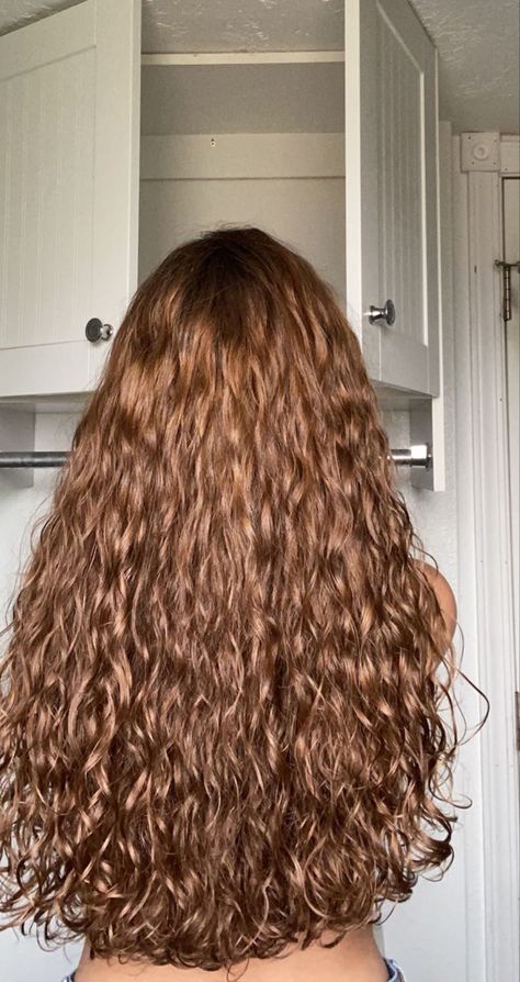 Long Curly Light Brown Hair, Hairstyles For Wavy Curly Hair, Curly Hair Photos, Wavy Curly Hair, Curly Hair Inspiration, Hair Stylist Life, Hair Photo, Long Curly Hair, Light Brown Hair