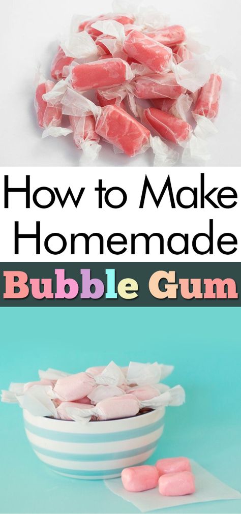 How to Make Homemade Bubble Gum – My List of Lists Homemade Bubble Gum, Gum Recipe, List Of Lists, Gum Bubble, Easy Candy Recipes, Easy Candy, Homemade Bubbles, Diy Food Gifts, Homemade Candy