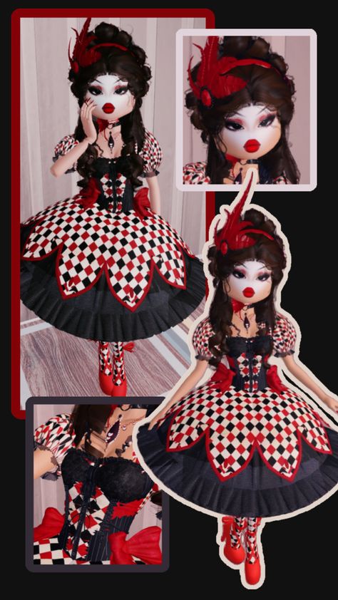 #dresstoimpress #queenofhearts #wonderland Wonderland Outfit, Themed Outfits, Queen Of Hearts, Dress To Impress, Queen