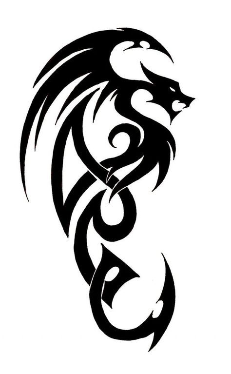 Dragon Tattoo Easy Drawing, Simple Dragon Tattoos, Dragon Tattoo Simple, Dragon Tattoo Outline, Dragon Tattoo Images, Simple Dragon, Stammestattoo Designs, Black Dragon Tattoo, Dragon Tattoo Drawing