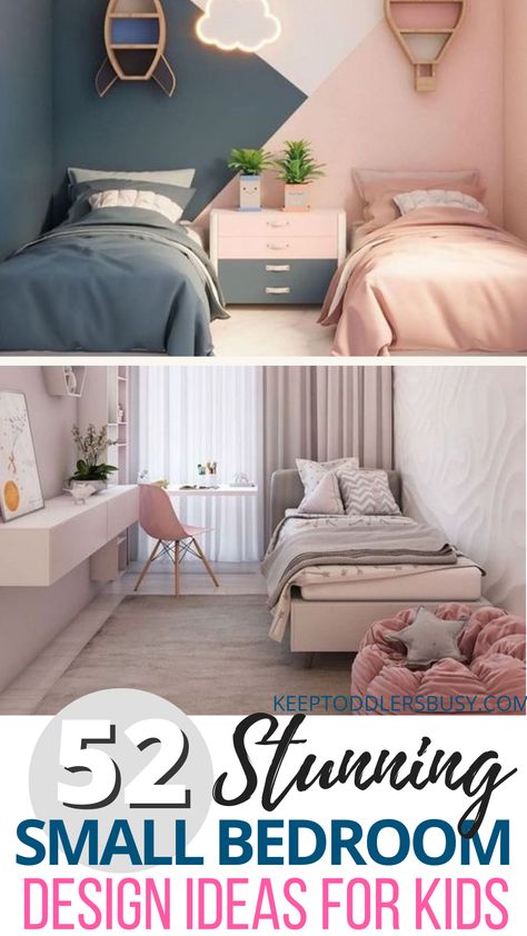 Hallway Bedroom Ideas, Girl Bedroom Ideas For Small Rooms, Timeless Kids Bedroom, Small Space Toddler Bedroom, Small Childs Bedroom Ideas, Toddler Small Bedroom Ideas, Girls Bedroom Ideas For Small Rooms, Small Children Room Ideas, Girls Small Bedroom Ideas