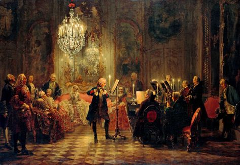 Adolf Von Menzel, Adolph Menzel, Frederick The Great, Classical Period, Chamber Music, Caravaggio, Music History, Classical Art, Art Google