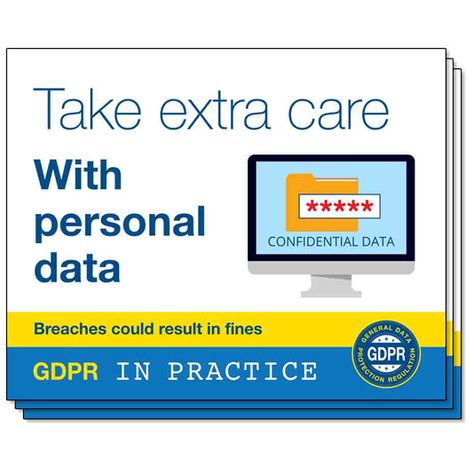 GDPR In Practice - Workplace Stickers Gdpr Compliance, Data Breach, First Names