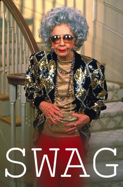 I have a little old lady like this at work and she does have some swag at 90 yrs old . Looks Hip Hop, Fran Fine, The Nanny, The Perfect Guy, Old Woman, People Talk, E Card, Nanny, Mode Style