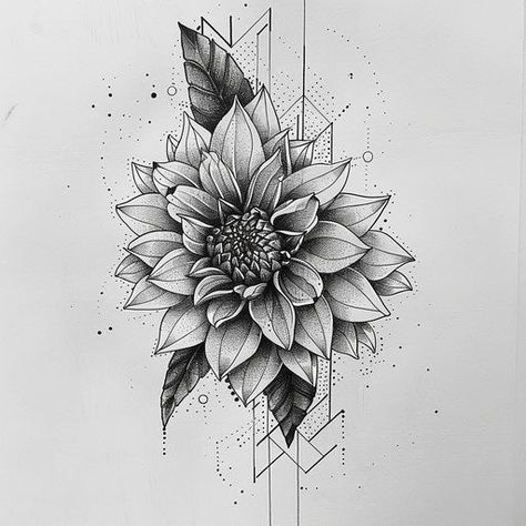 Artistic Dahlia Tattoo Files Mexican Dahlia Tattoo, Black Dahlia Tattoo Design, Dahlia Tattoo Design, Black Dahlia Tattoo, Flower Neck Tattoo, Dahlia Tattoo, Forarm Tattoos, Tattoo Collection, Black Dahlia