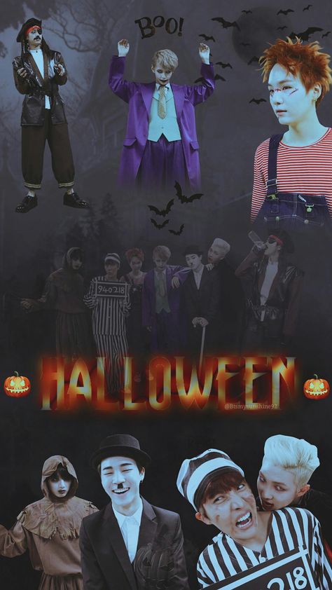 Bts Halloween Wallpaper, Bts Halloween, Bts Happy Birthday, Bts Aesthetics, Halloween Wallpaper Backgrounds, Bts Group Picture, Bts Backgrounds, Army Wallpaper, Halloween 2019