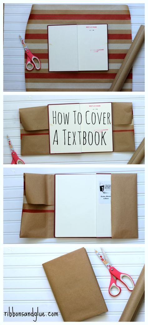 Textbook Covers Diy, Cover A Book With Paper, How To Cover Books For School, Paper Wrapped Books, Protective Book Covers, Paper Book Covers Diy, Diy Paper Book Cover, How To Cover Books With Paper, How To Make A Book Cover Out Of Paper