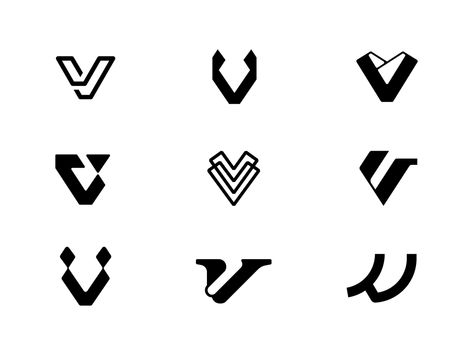 V letter Exploration by Next Mahamud on Dribbble Letter V Logo Design Ideas, Letter V Typography, Vsp Logo, V Logo Design Ideas, V Typography, Letter Exploration, V Letter Design, Isometric Alphabet, Logo Sara