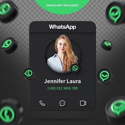 PSD perfil de whatsapp de renderizado 3d | Premium Psd #Freepik #psd #perfil-whatsapp #banner-redes-sociales #redes-sociales #marketing-social Whatsapp Business, Whatsapp Marketing, Business Design, Marketing, Design