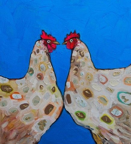 Chicken Paintings, Eli Halpin, Chicken Illustration, Animals Painting, Middle School Art Projects, Chicken Painting, Rooster Art, Chicken Art, Chickens And Roosters