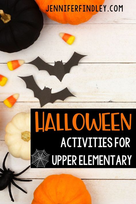 Halloween Activity 2nd Grade, Fun Halloween Activities For 3rd Grade, Pumpkin Craft Elementary School, Fifth Grade Activities Fun, Pumpkin Craft 3rd Grade, Classroom Halloween Activities 3rd Grade, 5th Grade Math Halloween Activities, 3rd Grade Pumpkin Activities, Halloween Class Party Upper Elementary