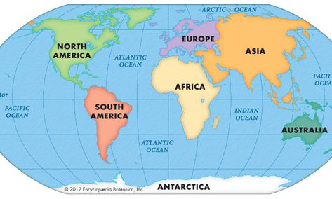 Map Of Seven Continents And Oceans South Asia Map, Priyanka Sarkar, Map Of Continents, Central America Map, Funny Maps, Middle East Map, World Map Continents, New Mexico Map, Montessori Geography