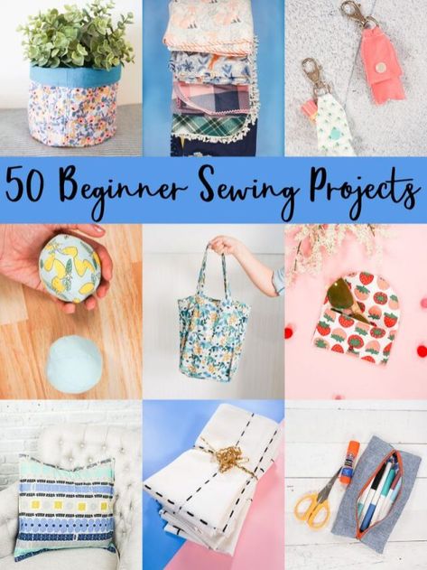 Small Useful Sewing Projects, Easy Things To Make On A Sewing Machine, Sew Beginner Projects, Sewing Machine Crafts For Beginners, Absolute Beginner Sewing Projects, Starting Sewing Projects, Homemade Sewing Ideas, Easy Sewing Projects With Scraps, Best Selling Sewn Items