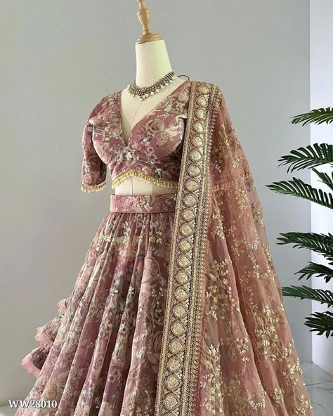 New Lehenga Choli, Lehenga Choli For Wedding, Choli For Wedding, Half Saree Designs, Kurti Neck Designs, Heavy Embroidery, Sequence Work, Stylish Dress Designs, Indian Fashion Dresses