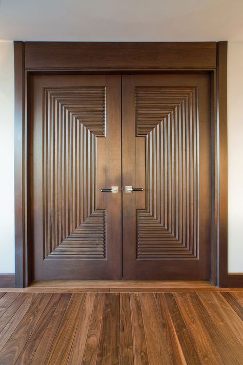 Entry Door Designs, Wooden Double Doors, Custom Interior Doors, Modern Entrance Door, Solid Wood Interior Door, House Main Door Design, Main Entrance Door Design, Double Doors Interior, Wooden Front Door Design