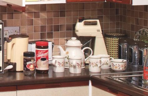 80s House Decor, Shirley Valentine, 1980s Kitchen, 80s Kitchen, York Castle, 1940s Kitchen, 80's Theme, Castle Museum, 80s House