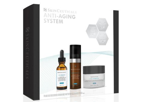 Skin System, Antiaging Skincare Routine, Anti Aging Skincare Routine, Antioxidant Serum, Aging Cream, Skincare Gift Set, Brighten Skin Tone, Skin Care Routine Steps, Skin Care Kit