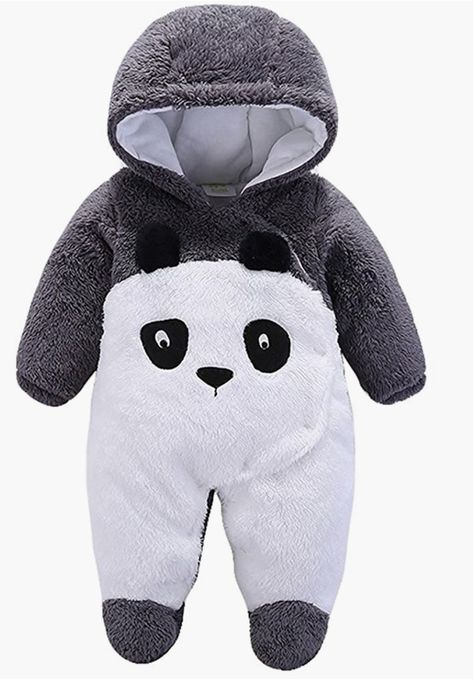 Hooded Outfits, Baby Winter Romper, Winter Romper, Romper Long Sleeve, Baby Overall, Animal Costumes, Baby Boy Clothes Newborn, Cartoon Panda, Toddler Winter