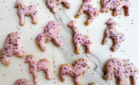 Iced Animal Crackers (gluten free, refined sugar free) Healthy Animal Crackers, Iced Animal Crackers, Crackers Gluten Free, Artificial Dyes, Baby Snacks, Snack Board, Hidden Veggies, Reeses Peanut Butter Cups, Grass Fed Butter