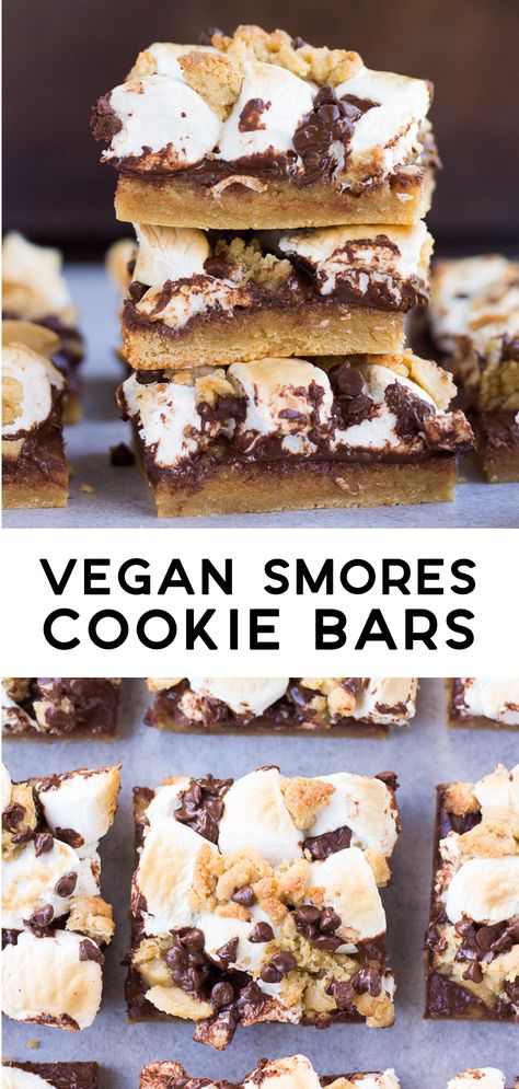 This Vegan Recipes was amazing! | Vegan Meals | Vegan Recipes Easy | Vegan | Vegan Recipes | Vegan Ideas | Vegan Dinner | Vegan Breakfast | Vegan Meal prep Vegan Recipes With Marshmallows, Vegan Smores Bars, Vegan Smores Dessert, Healthy Dessert Recipes Vegan, Vegan Fourth Of July Desserts, Easy Vegetarian Desserts, Vegan Bars Dessert, Vegan Desserts For A Crowd, Vegan 4th Of July Desserts