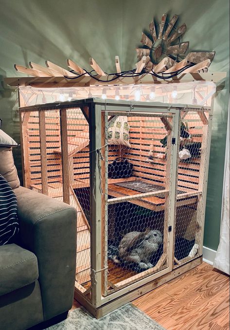 Bunny Gate Indoor, 2 Story Rabbit Cage, Bunny Cage Accessories, Rabbit Hutches Indoor, Holland Lop Bunny Cages Indoor Rabbit, Bunny Indoor House Ideas, Large Indoor Rabbit Enclosure, Cute Bunny Cages Indoor, Free Range Bunny Indoor