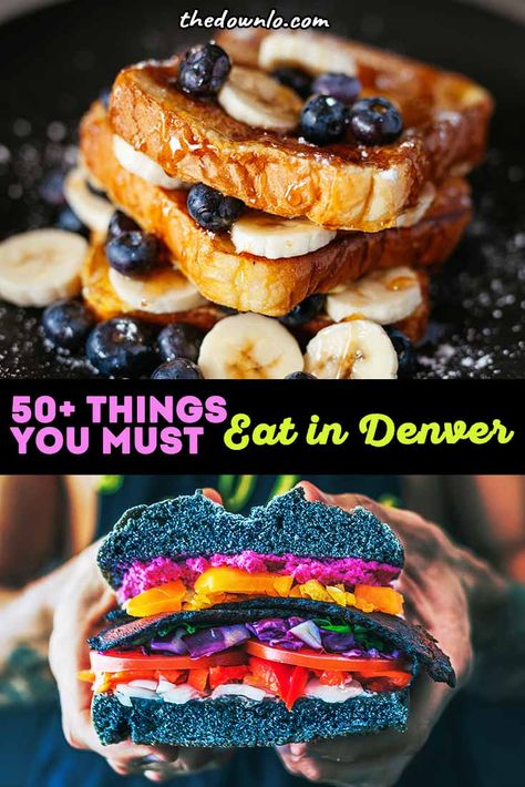 The best downtown Denver restaurants you must try. With a view, with kids, for dinner and lunch, this cheap and delicious food is the top of the town. If you're looking for things to do in Colorado and unique photography spots, add eating to your bucket list because this is the ultimate restaurant guide for romantic fun for couples, for stoners, and everyone in between. Plan your weekend dining and meals now. #food #restaurants #denver #colorado #foodie Restaurants In Denver Colorado, Best Places To Eat In Denver Co, Downtown Denver Restaurants, Rocky Mountain Oysters, Denver Trip, Food Bucket List, Things To Do In Colorado, Travel Colorado, Colorado Food