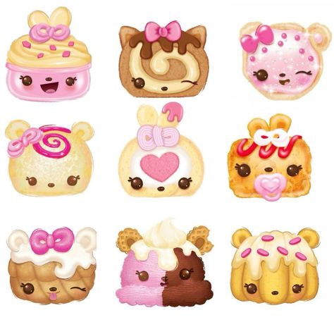 Kawaii Stickers Png, Neapolitan Aesthetic, Png Pfp, Nom Nums, Num Nom, Num Noms Toys, Nom Noms Toys, Tumblr Icon, Num Noms