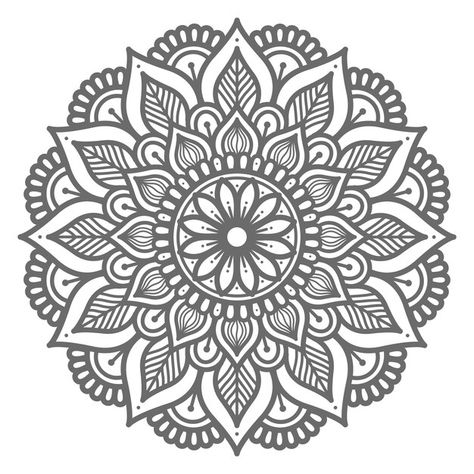 Best Mandala Art, Line Art Mandala, Mandala Line Art, Mandala Shapes, Tato Mandala, Floral Mandala Design, Simple Mandala Design, Detailed Mandala, Drawn Mandala