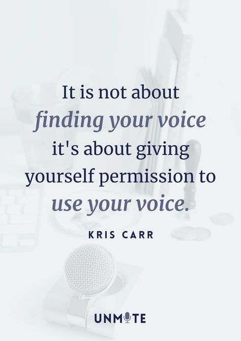 "It is not about finding your voice it's about giving yourself permission to use your voice." #Unmute Found My Voice Quotes, Using Your Voice Quotes, Quotes On Voice, Finding My Voice Quote, Quotes About Voice, Finding My Voice, Finding Your Voice Quotes, Find Your Voice Quotes, My Voice Quotes