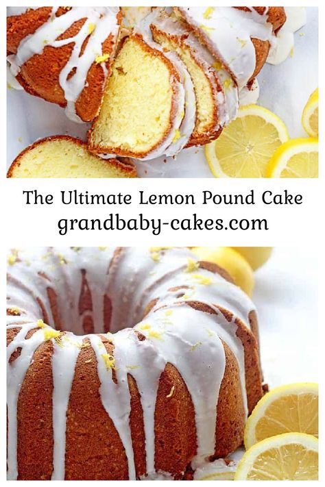 Weight Watchers Cake, Lemon Pound Cake Recipe, Weight Watchers Recipes Desserts, Weight Watchers Snacks, Lemon Bundt Cake, Lemon Cake Recipe, Pound Cake Recipe, Ww Desserts, Points Recipes