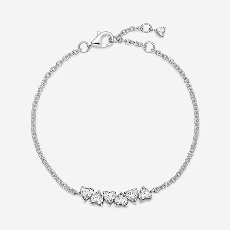 none Pandora Armband, Bracelet Pandora, Jewelry Accessories Ideas, Heart Chain, Pandora Bracelet Charms, Jewelry Lookbook, Pandora Bracelets, Pandora Bracelet, Dream Jewelry