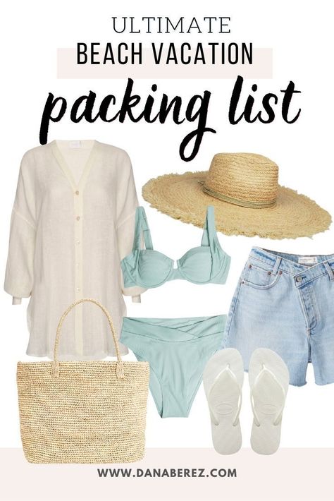 Sun Vacation Packing List, What To Pack For 3 Day Beach Trip, 4 Night Beach Trip Packing, How To Pack For Vacation 1 Week Beach, Packing List For 5 Day Beach Vacation, Beach Getaway Packing List, Packing For 1 Week Beach Vacation, 2 Weeks Beach Vacation Packing, Minimalist Packing For Beach Vacation